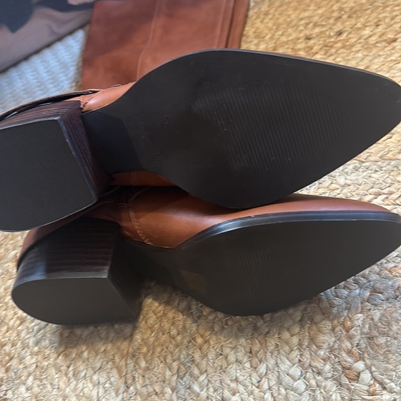 Design Lab Lord & Taylor Adelienne Western Style Pointed Toe Knee high Boot - Picture 7 of 8